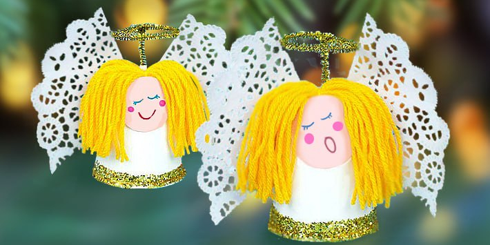 Делаем ангела своими руками: из стаканчика, из шишки и...